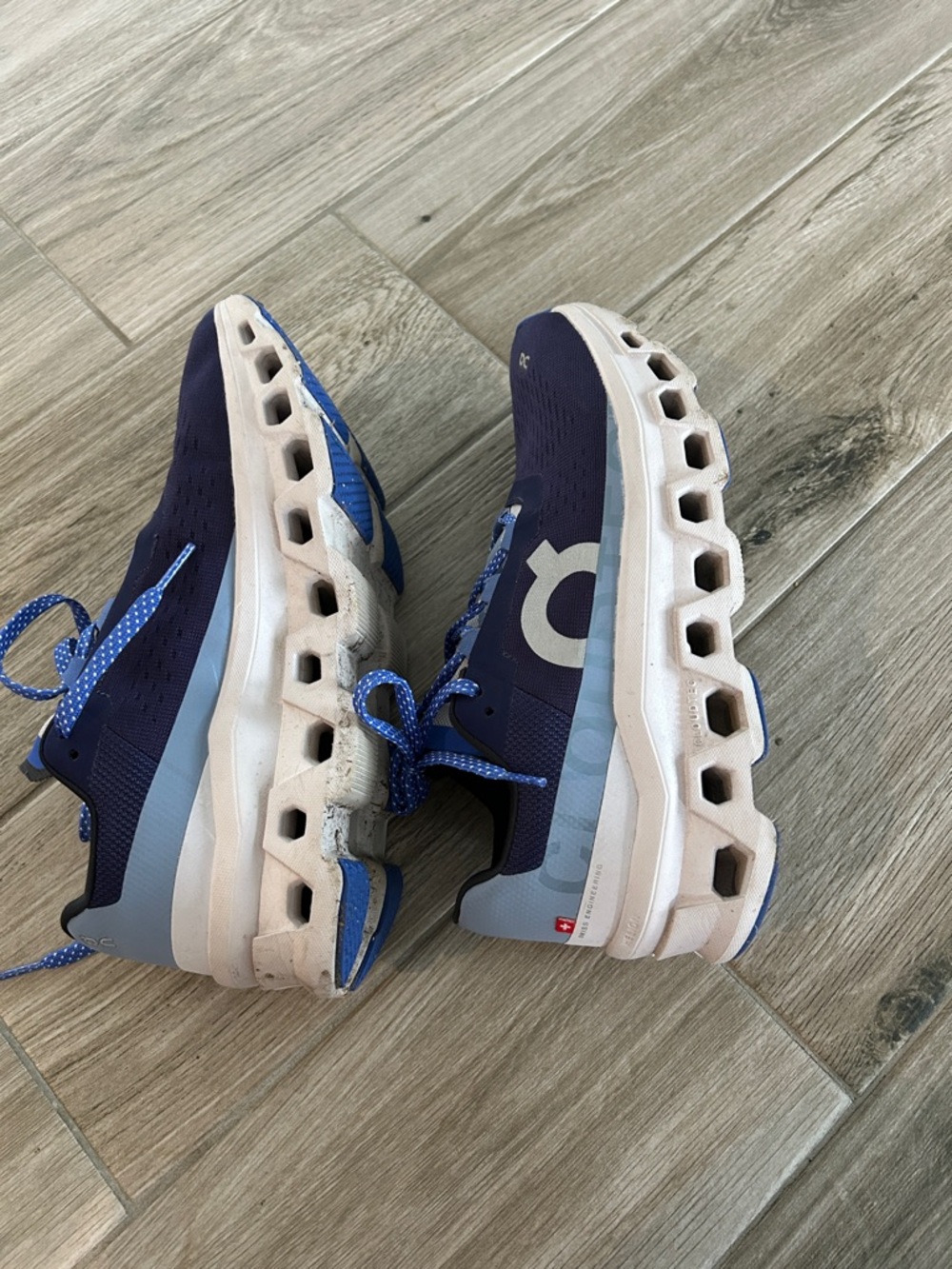 On Running Sneakers - Navy and Light Blue - Picture 6 of 7